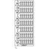 URSUS Kreativ Sticker 59110003 Danke silber