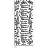 URSUS Kreativ Sticker 59110007 Mit besten Wünschen silber