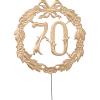 DEMMLER Deko-Zahl 70 13x13cm 1230700192 gold