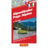 HALLWAG Strassenkarte 382830969 Alpenländer 1:750'000
