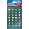 Z-DESIGN Sticker Sterne 52811 silber 2 Bogen