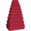 STEWO Geschenkbox One Colour 2553784222 dunkelrot 10 Stück