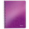 LEITZ Spiralbuch WOW PP A5 46390062 violett 80 Blatt