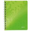 LEITZ Spiralbuch WOW PP A5 4639-00-54 grün 80 Blatt