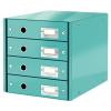LEITZ Schubladenset Click & Store A4 60490051 eisblau 4 Schubladen