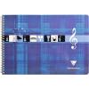 CLAIREFONTAINE Musikheft Spiral A4 8104 weiss 25 Blatt