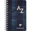 CLAIREFONTAINE Spiralheft mit Index 7,5x12cm 8589 5mm, A-Z, ass. 50 Blatt