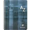 CLAIREFONTAINE Spiralheft mit Index 17x22cm 8949 5mm, A-Z, ass. 50 Blatt