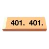 SIMPLEX Garderobenblock 401-500 13101 orange 100 Blatt