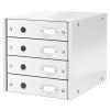 LEITZ Schubladenset Click&Store 6049-00-01 weiss 4 Fächer