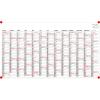 BÜHNER Jahresplaner DE 2026 PO13-CH-R-FS 13M 139x79cm