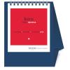 NOVOS Tischkalender Helvetia 2026 501043 1M/1S dunkelblau ML 11.5x14cm