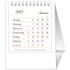 NOVOS Tischkal. Pro Bristol D. 2026 509063 1M/1S weiss DE 11.5x14cm