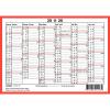 SIMPLEX Wandkalender 2026 4032240.26 6M/1S rot/weiss DE/FR A6 quer