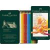 FABER-CASTELL Farbstift Polychromos 110012 12er Metalletui