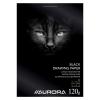 AURORA Zeichenblock A4 BL43 schwarz, 120g 20 Blatt