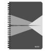 LEITZ Collegeblock Office Card A5 44580085 grau kariert