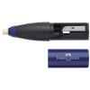 FABER-CASTELL Radierer-Spitzer Kombi 184401 rot/blau, ass.