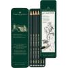 FABER-CASTELL Bleistift CASTELL 9000 119063 Metalletui 6 Stück