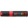 UNI-BALL Posca Marker 8mm PC-8K F.RED fluo rot, Keilspitze