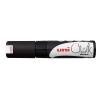 UNI-BALL Chalk Marker 8mm PWE-8K BLACK schwarz, Keilspitze