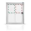 MAGNETOPLAN Schaukasten CC 650x780x65mm 1214000 Outdoor, magnetisch 4x A4