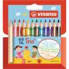 STABILO Farbstifte Trio 205/1201 Etui 12 Stück