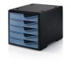 STYRO styroswingbox mit 5 Schubl. 275843036 taubenblau/Gehäuse schwarz
