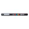 UNI-BALL Fineliner Posca 0.7mm PC1MR SILVER silber