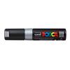 UNI-BALL Posca Marker 8mm PC-8K SILVER MET silber, Keilspitze