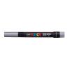 UNI-BALL Posca Pinsel-Marker 1-10mm PCF350 SILVE silber