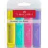 FABER-CASTELL Textliner 1546 Pastell 154610 rosé, flieder, aquamarin,gelb