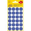 AVERY ZWECKFORM Markierungspunkte 18mm 3596 Blau, ablösbar 4 Blatt