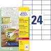 AVERY ZWECKFORM Etiketten Laser 70x37mm L4718REV2 weiss,wetterfest,ablösbar 20B.