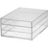 MAUL Schubladenbox Acryl A4 1950405 3 Fächer