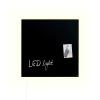 SIGEL Glas-Magnetboard LED GL400 schwarz 480x480x15mm
