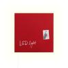 SIGEL Glas-Magnetboard LED GL402 rot 480x480x15mm