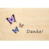 DIE LASEREI SO HOT Holzgrusskarte HGDA0104F Danke 04 Farbe