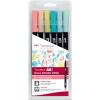 TOMBOW ABT Dual Brush Pen ABT-6P-4 Candy Colours 6 Stück