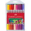 FABER-CASTELL Doppelfasermaler 1/3-5mm 151119 20 Farben, Etui