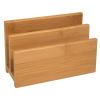 WEDO Briefständer 14x6.2x9 cm 61307 braun Bambus 2 Fächer