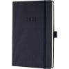CONCEPTUM Wochennotiz-Kalender 2026 C2614 1W/2S schwarz 21.3x14.8cm