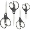 RAPESCO Schere Soft-Grip 1574 4 Stück schwarz/grau