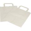 PAPSTAR Tragtasche Papier 28x22x10cm PAP86454 weiss 50 Stück