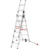 HAILO Alu-Kombileiter 370.930613.17 ProfiLOT, 2x6,1x5 Tritte