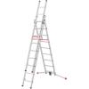 HAILO Alu-Kombileiter 370.930927.17 ProfiLOT, 2x9, 1x8 Tritte