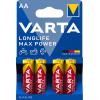VARTA Longlife Max Power 04706 101 404 AA/LR6 4 Stück