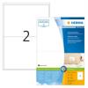 HERMA Adressetiketten 199.6x143.5mm 4249 Premium ws, matt 200St./100Bl.