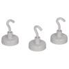 BOOFFICE Hakenmagnete 25mm PC 25 weiss, Set à 3 Stück
