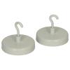 BOOFFICE Hakenmagnete 47mm PC 47 weiss 2 Stück